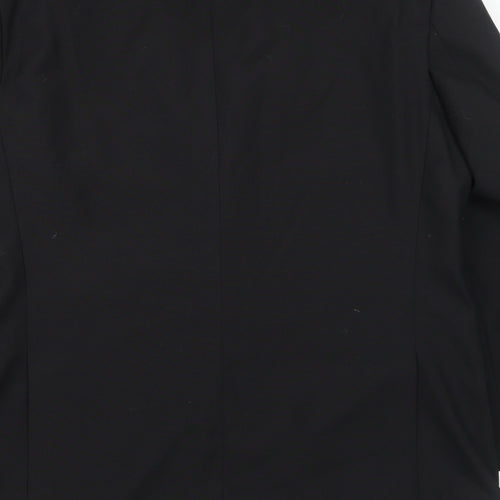 Hawksmoor Mens Black Polyester Jacket Suit Jacket Size 42 Regular