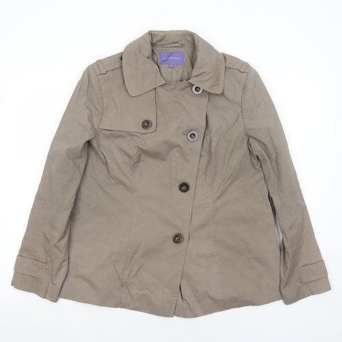Autonomy Womens Brown Jacket Size 14 Button