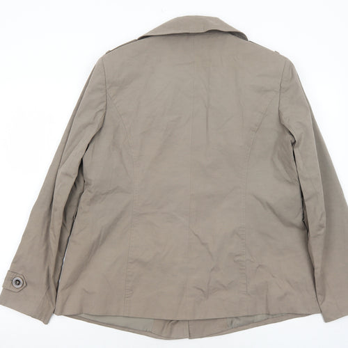 Autonomy Womens Brown Jacket Size 14 Button