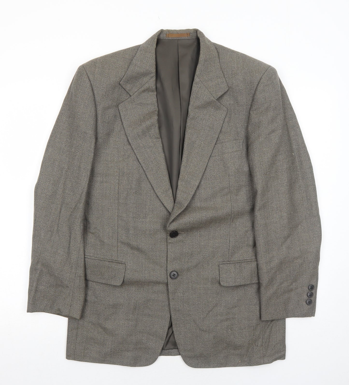 Farago Mens Brown Wool Jacket Suit Jacket Size 42 Regular