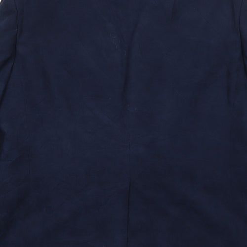 Marks and Spencer Mens Blue Polyester Jacket Suit Jacket Size 42 Regular