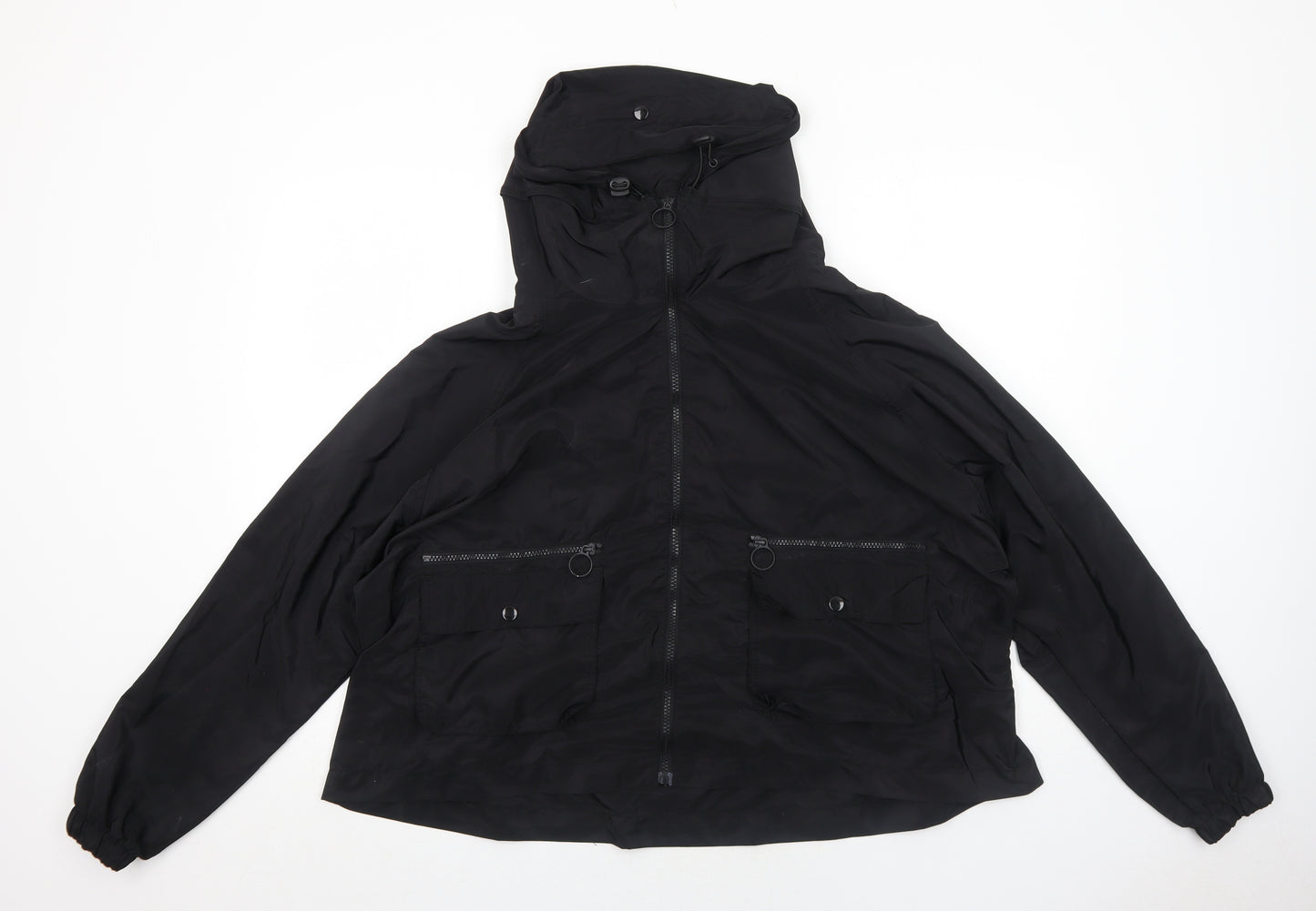 New Look Womens Black Jacket Size M Zip