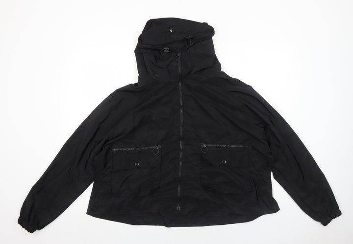 New Look Womens Black Jacket Size M Zip