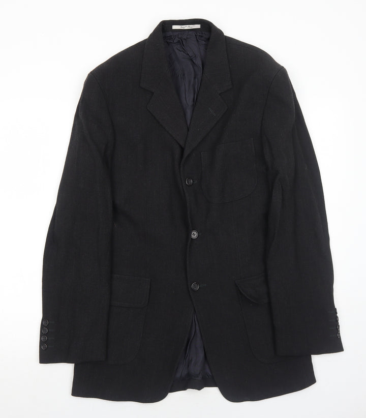 Angelo Litrico Mens Grey Viscose Jacket Suit Jacket Size 38 Regular