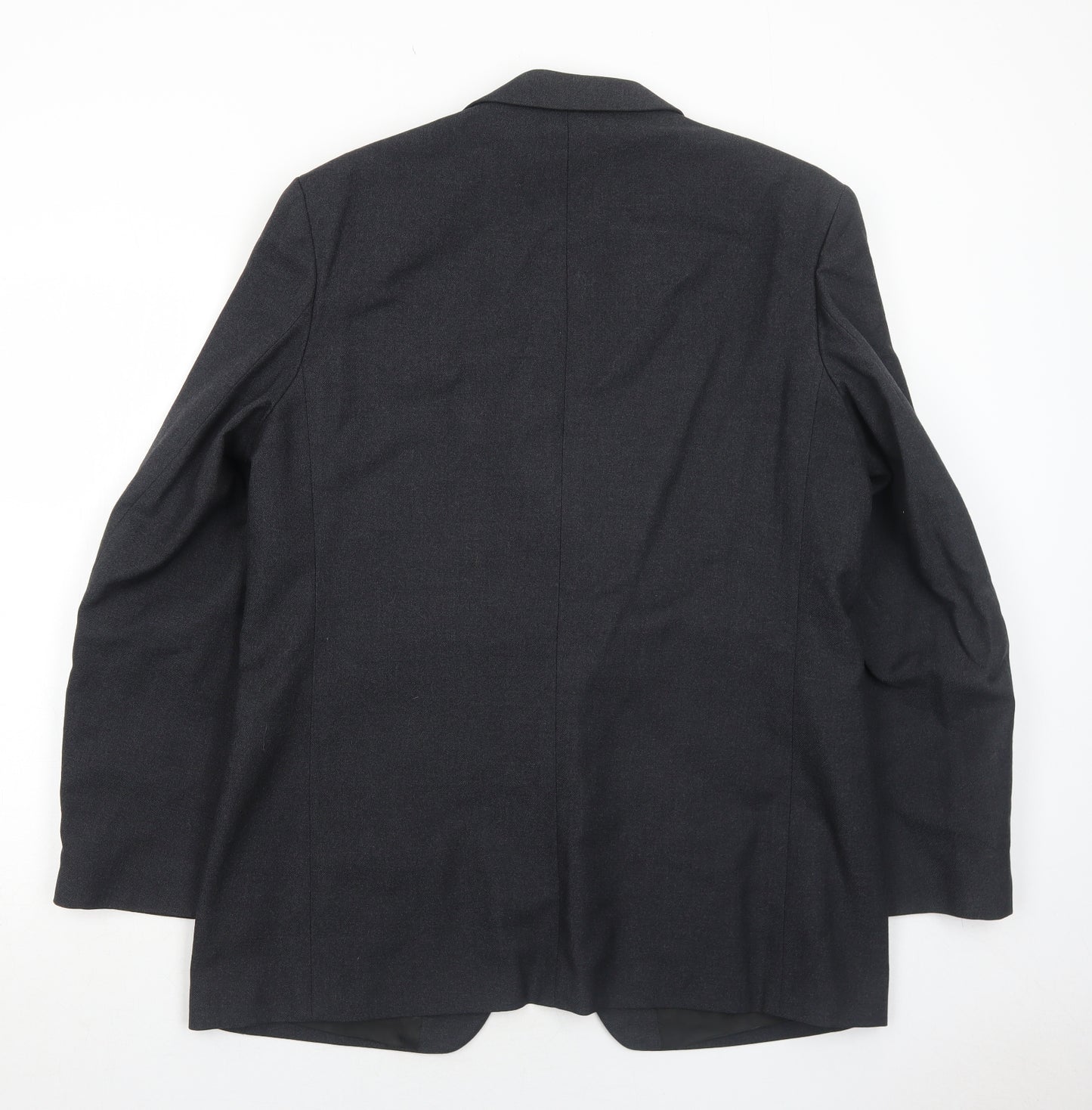Hodges Mens Grey Wool Jacket Suit Jacket Size 44 Regular