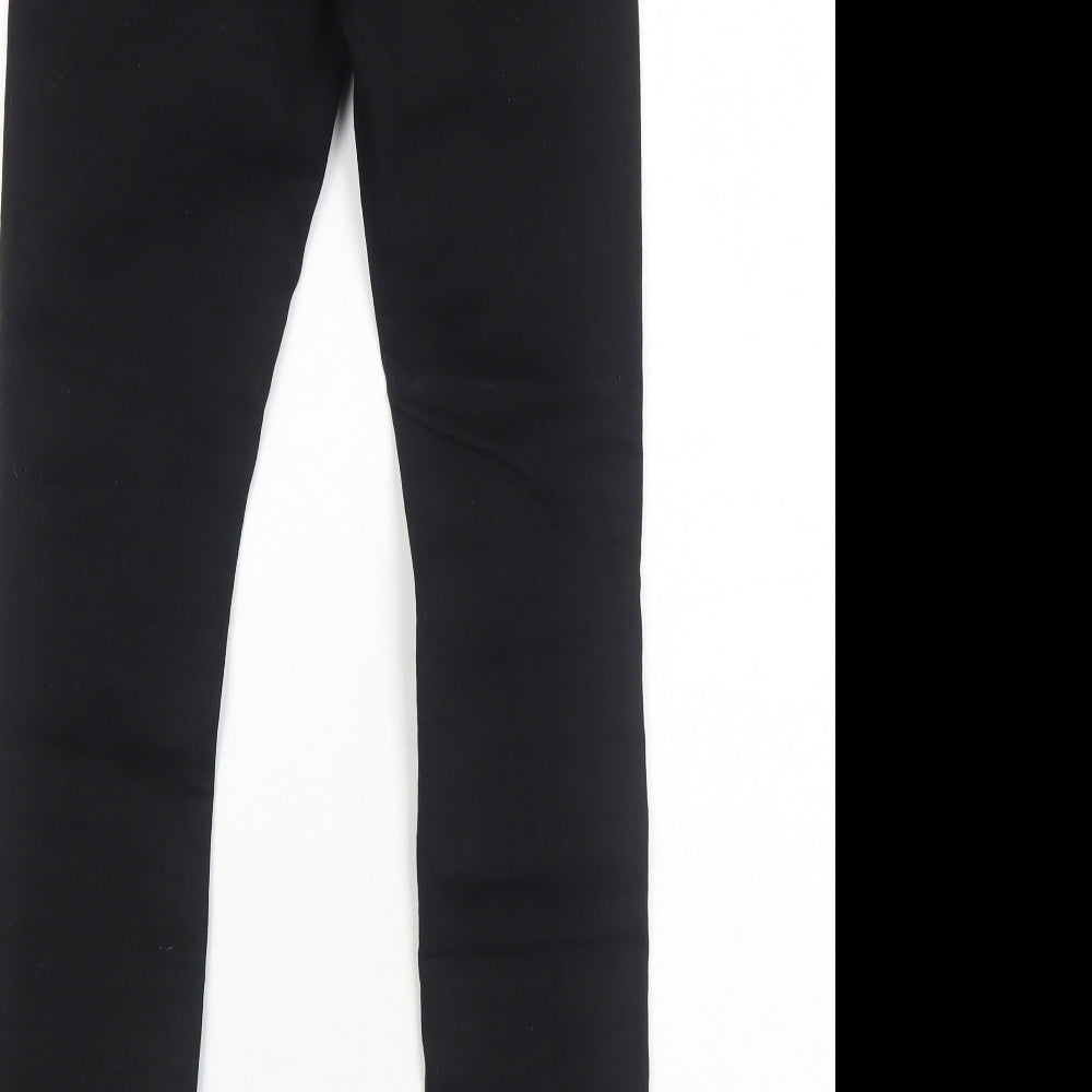 Girl Vivi Womens Black Cotton Skinny Jeans Size 10 Regular Zip