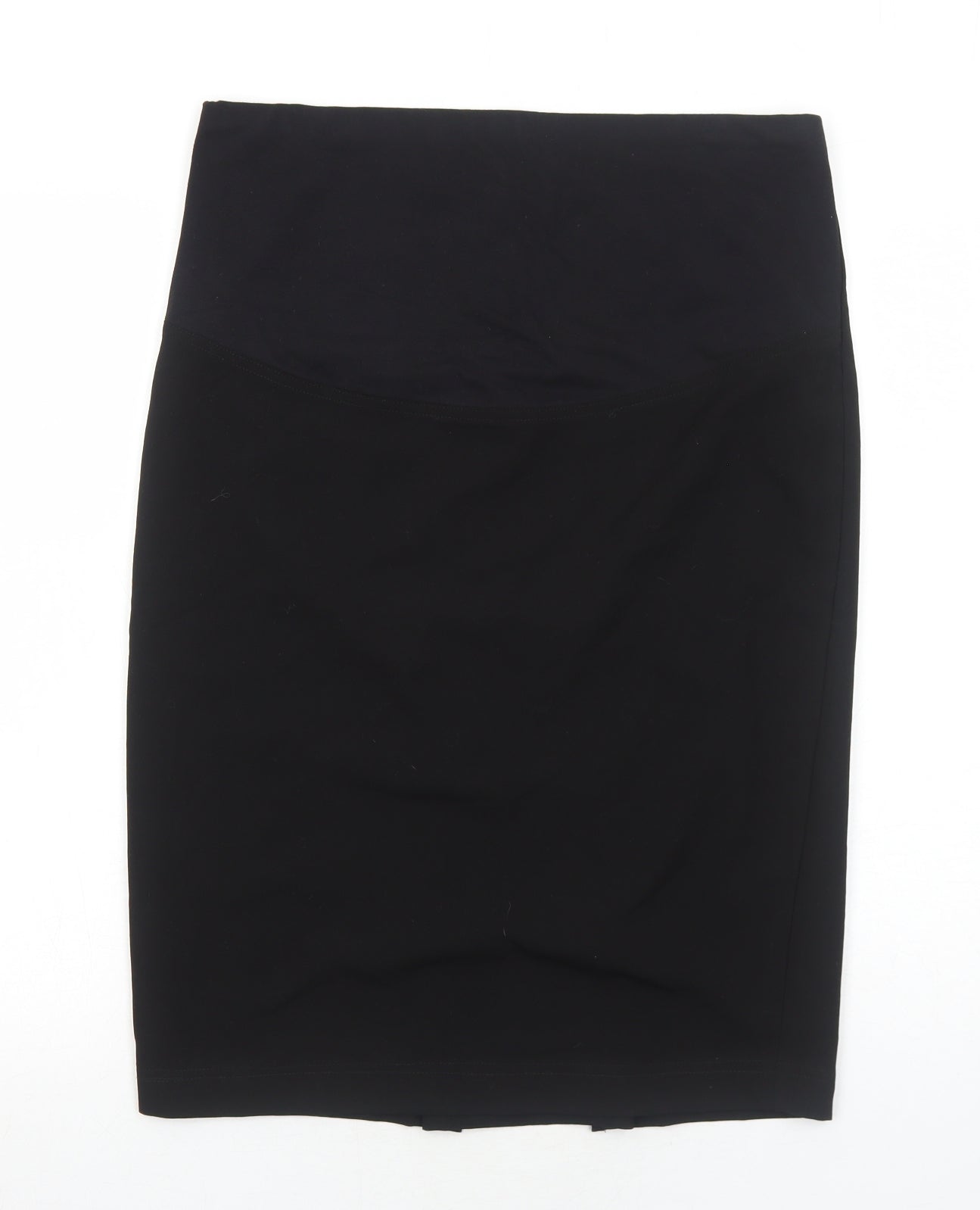 JoJo Maman Womens Black Polyester A-Line Skirt Size 8