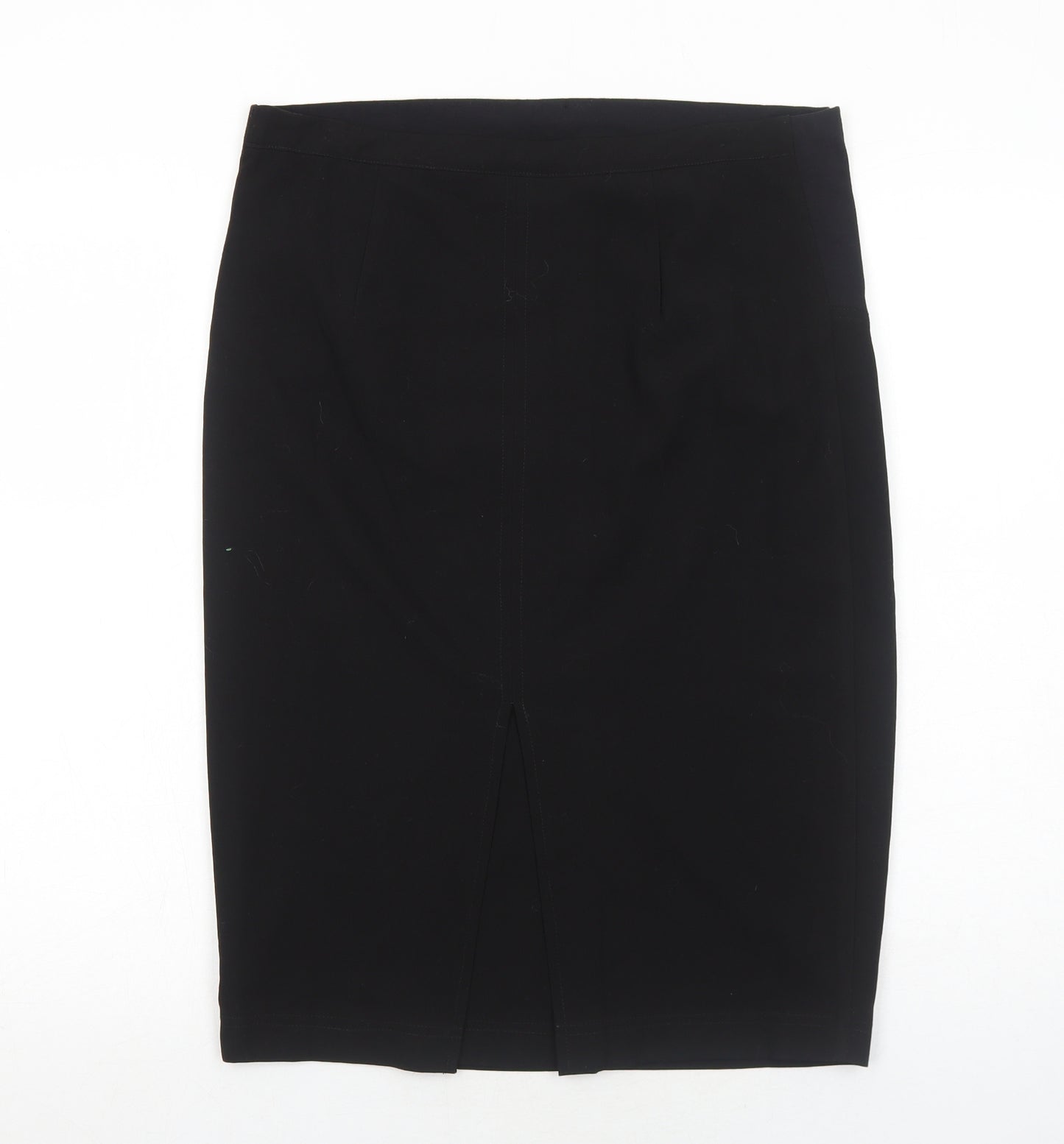 JoJo Maman Womens Black Polyester A-Line Skirt Size 8