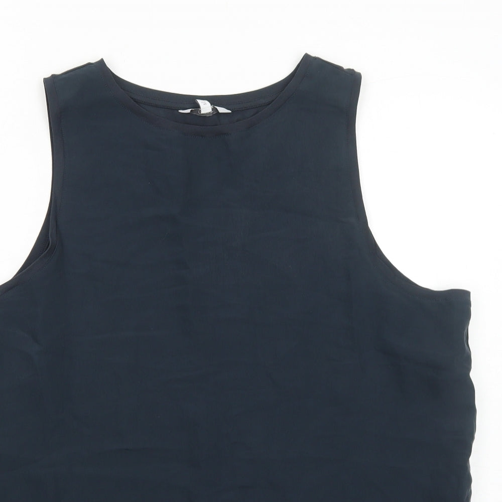 NEXT Womens Black Polyester Basic Tank Size 18 Round Neck