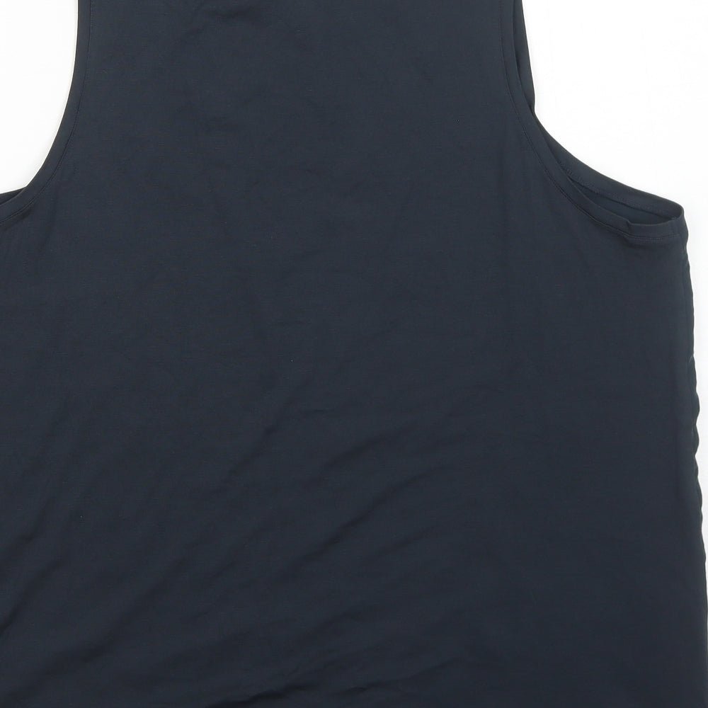NEXT Womens Black Polyester Basic Tank Size 18 Round Neck
