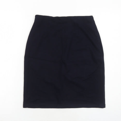 Marks and Spencer Womens Blue Viscose A-Line Skirt Size 10