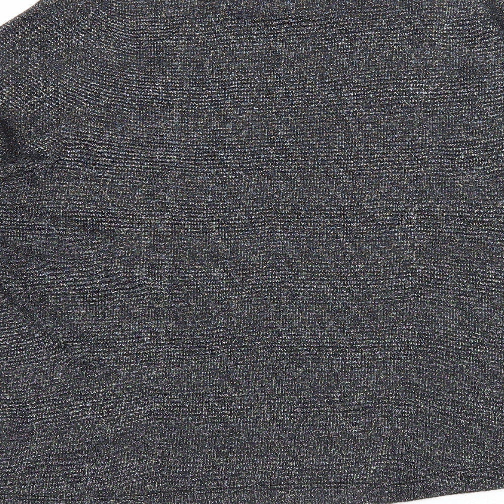 New Look Womens Black Round Neck Viscose Pullover Jumper Size S