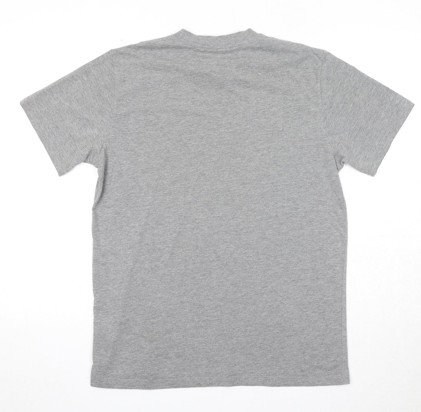 Reebok Mens Grey Cotton T-Shirt Size S Round Neck