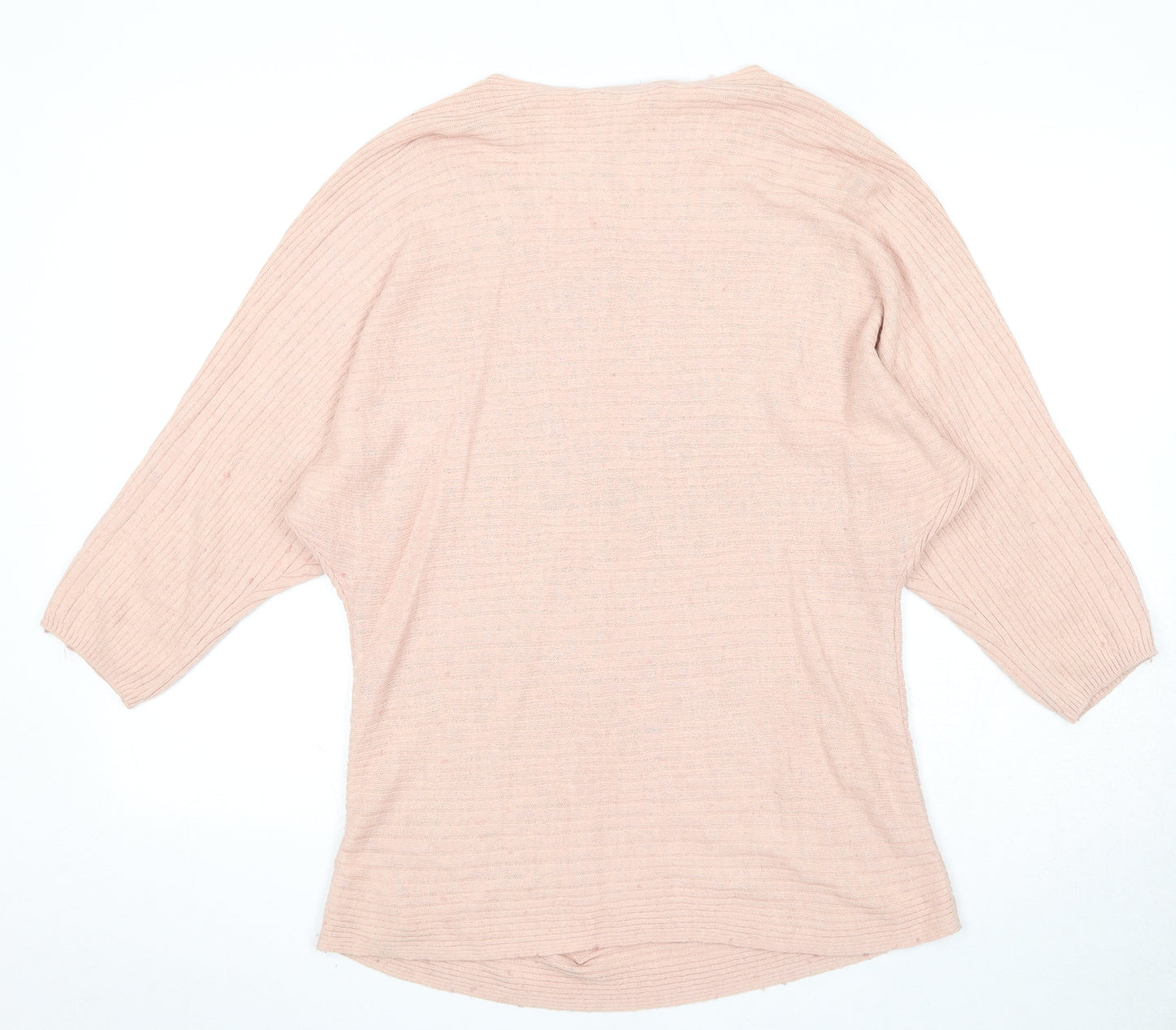 Dorothy Perkins Womens Pink Round Neck Acrylic Pullover Jumper Size 12