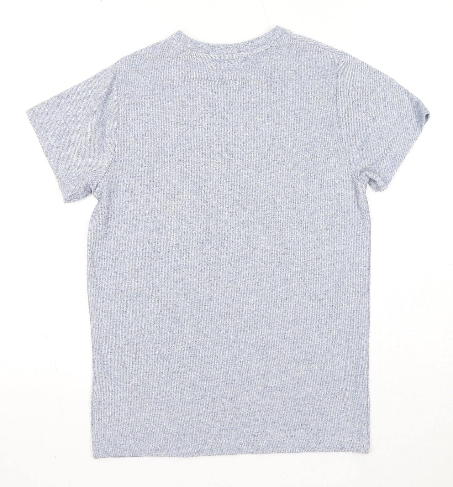 NEXT Boys Blue Cotton Basic T-Shirt Size 11 Years Round Neck Pullover
