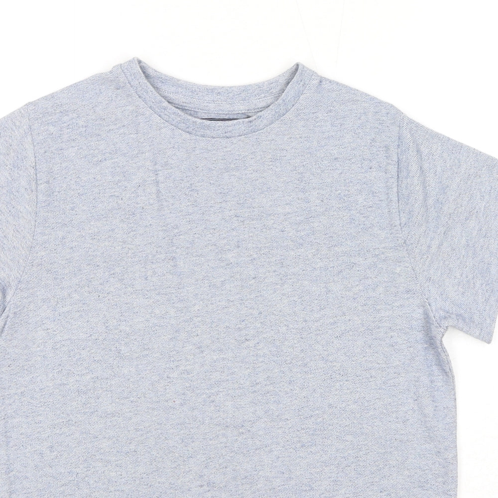 NEXT Boys Blue Cotton Basic T-Shirt Size 11 Years Round Neck Pullover