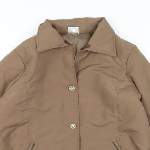 Claire Neuville Womens Brown Jacket Size 14 Button