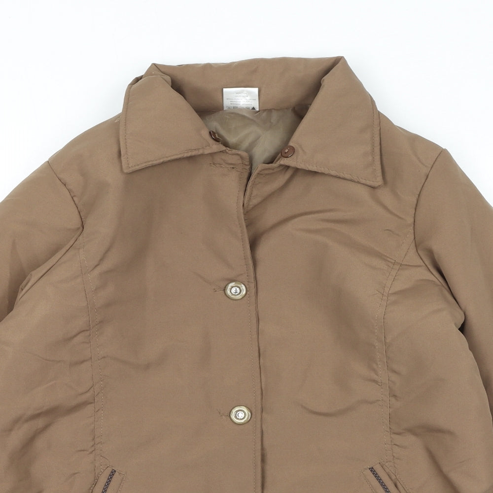 Claire Neuville Womens Brown Jacket Size 14 Button