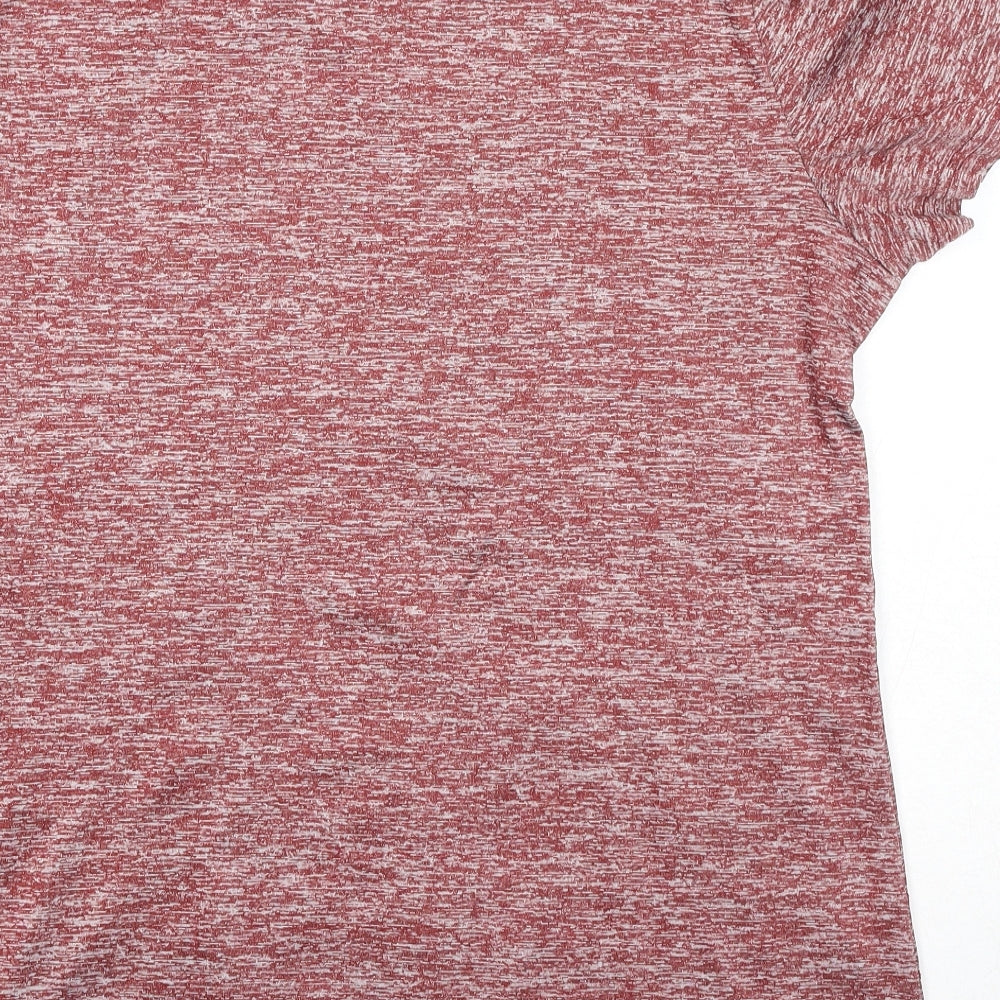 Iclosam Womens Red Polyester Basic T-Shirt Size XL Round Neck