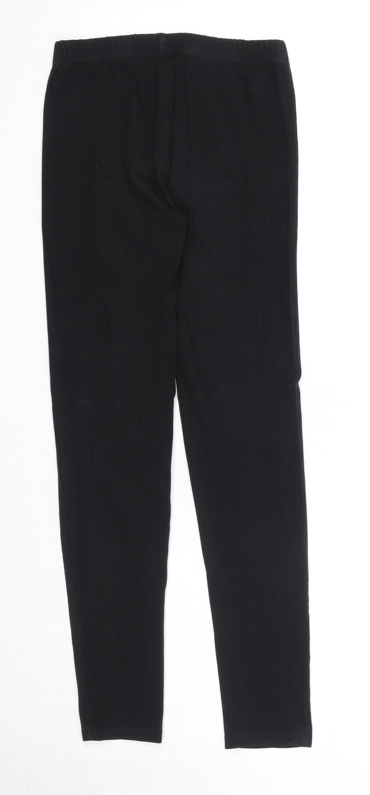 Gap Girls Black Cotton Jogger Trousers Size 10 Years Regular Pullover - Leggings