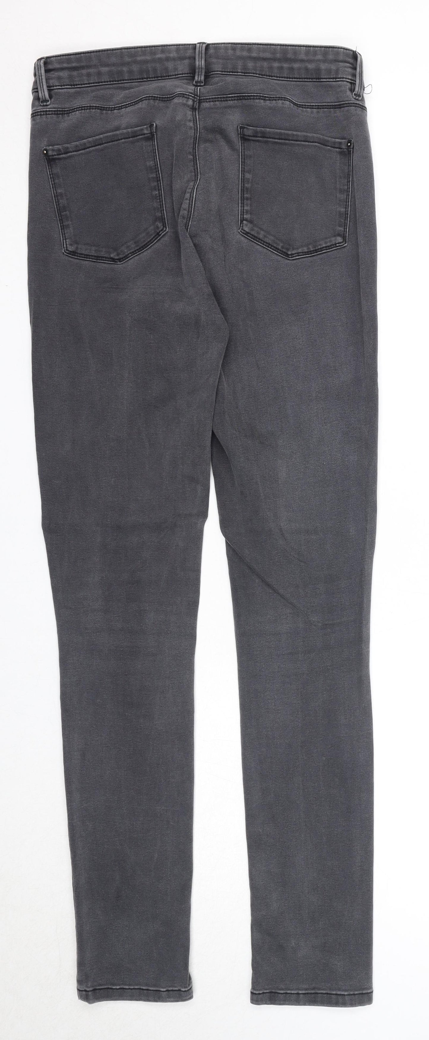 Therapy Womens Black Cotton Skinny Jeans Size 12 Regular Zip