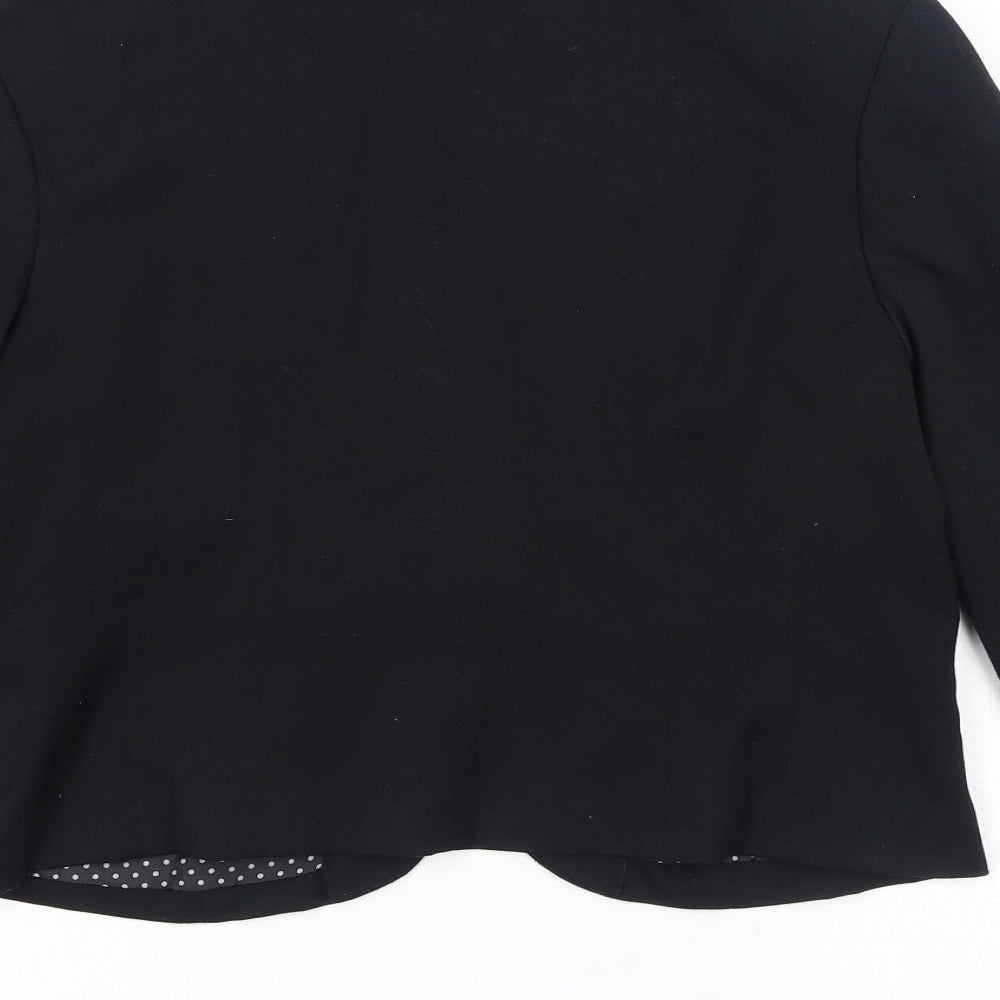 Divided by H&M Womens Black Jacket Blazer Size 12 Button