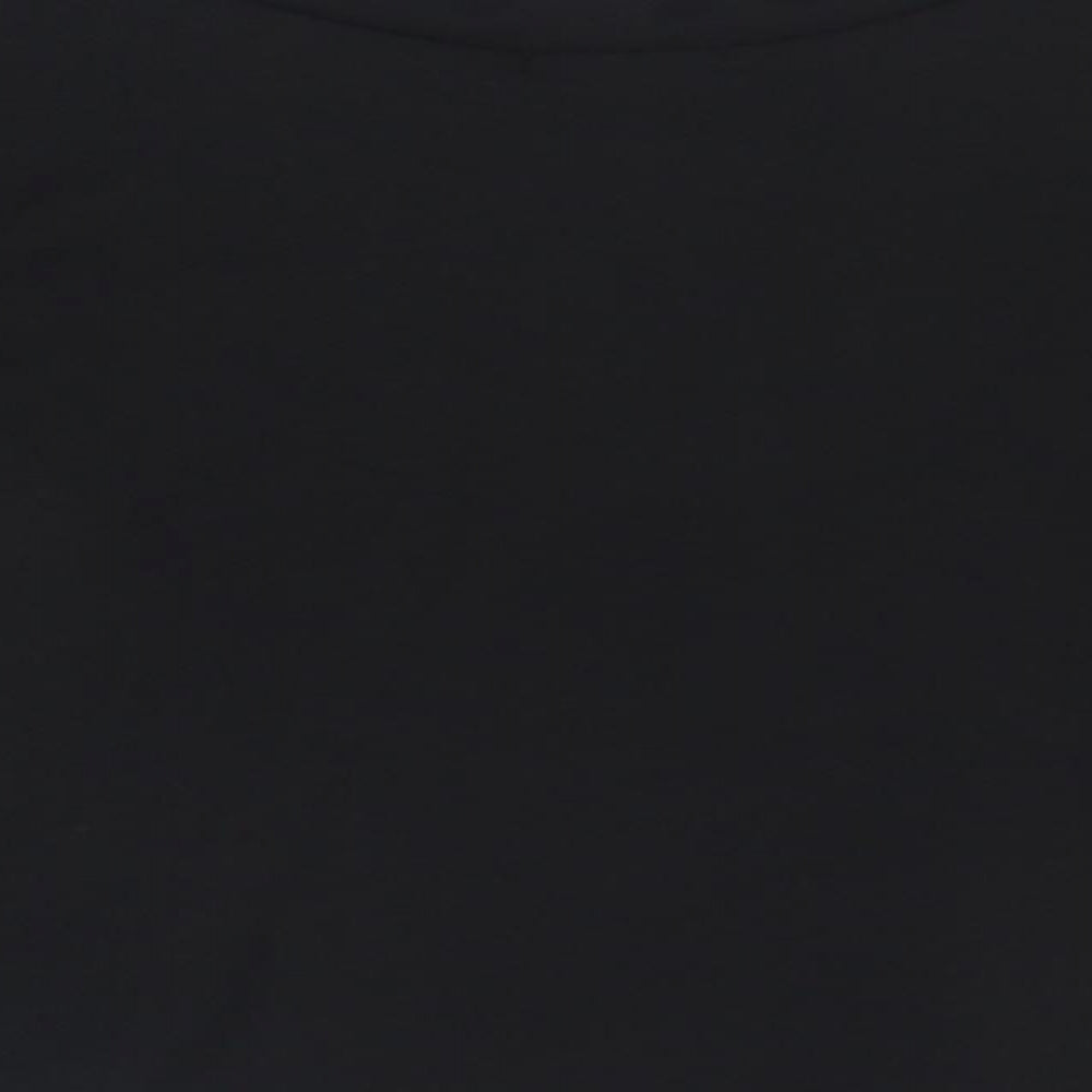 Boohoo Womens Black Polyester Skater Skirt Size 14