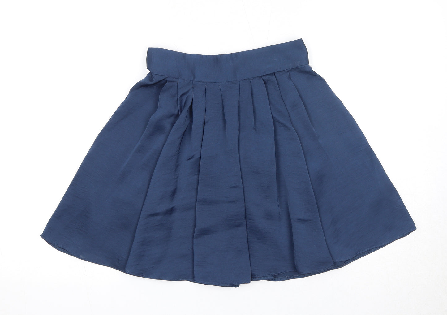 Miss Selfridge Womens Blue Polyester Tulip Skirt Size 8 Zip