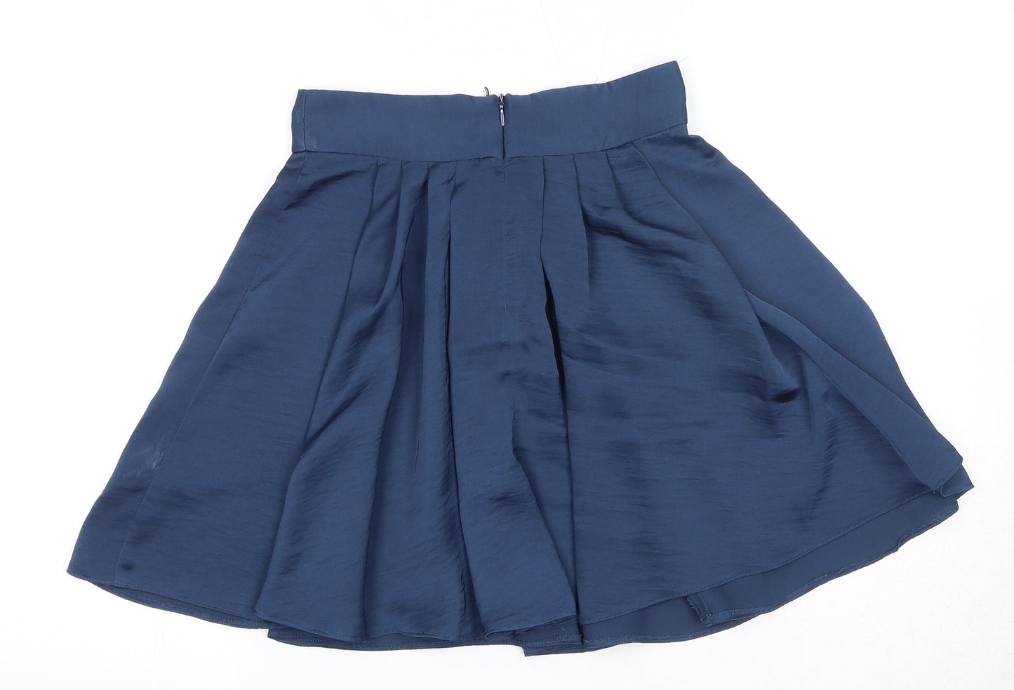Miss Selfridge Womens Blue Polyester Tulip Skirt Size 8 Zip