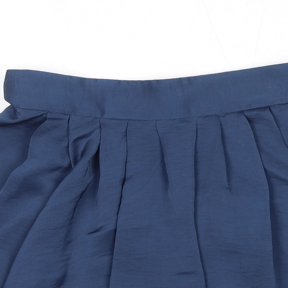 Miss Selfridge Womens Blue Polyester Tulip Skirt Size 8 Zip