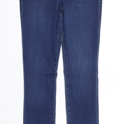 The A&F Sateen Womens Blue Cotton Skinny Jeans Size 24 in L29 in Regular Zip