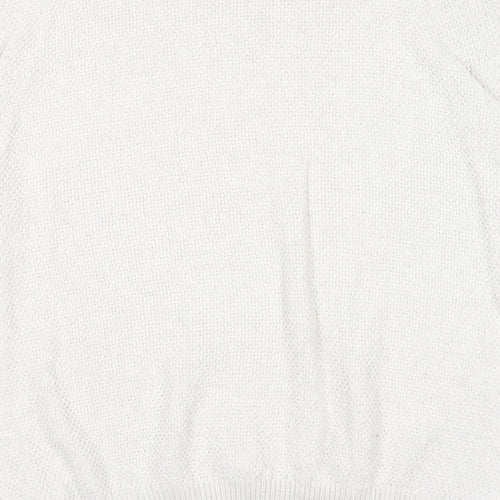 Marks and Spencer Mens Grey Round Neck Cotton Pullover Jumper Size XL Long Sleeve