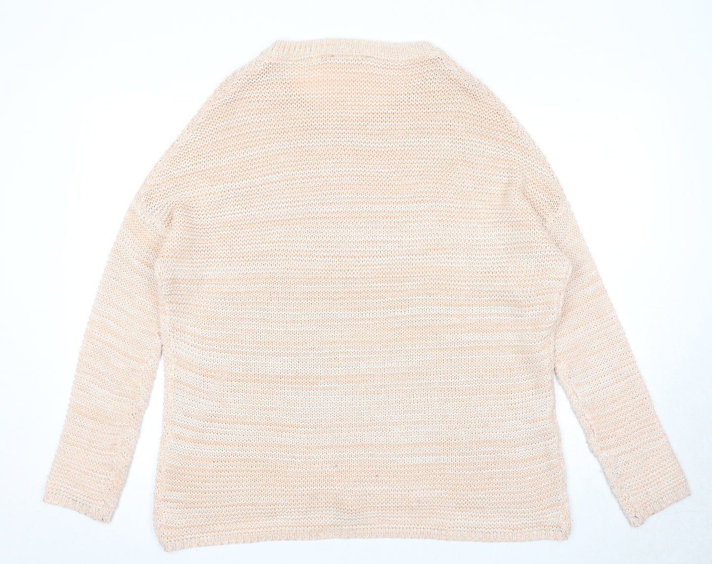 Dorothy Perkins Womens Pink Round Neck Acrylic Pullover Jumper Size 8
