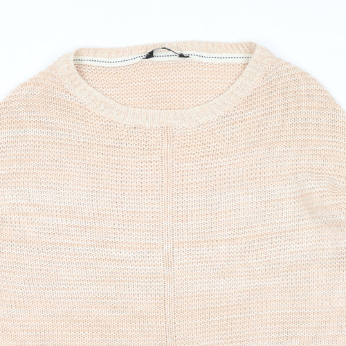 Dorothy Perkins Womens Pink Round Neck Acrylic Pullover Jumper Size 8