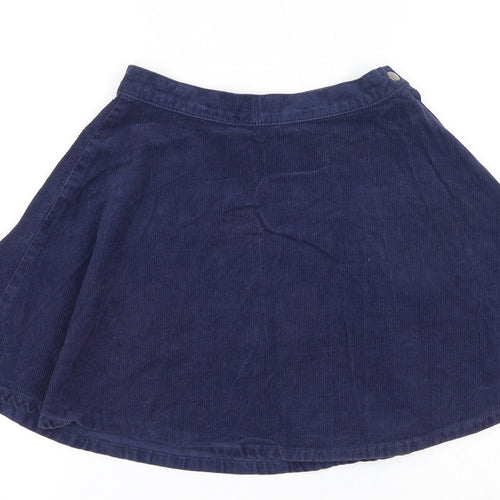 FOREVER 21 Womens Blue Cotton Skater Set Size XS Zip - Waist 20 inches