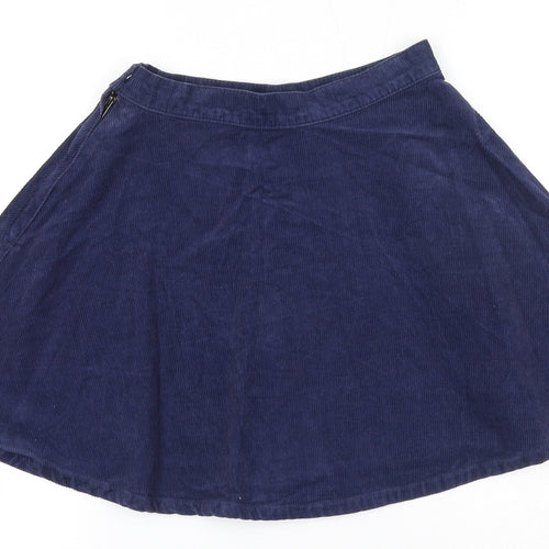 FOREVER 21 Womens Blue Cotton Skater Set Size XS Zip - Waist 20 inches