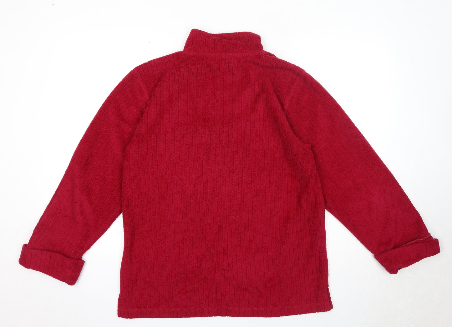 Fornari Womens Pink Polyester Pullover Sweatshirt Size M Zip