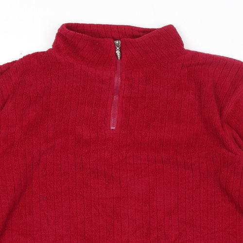Fornari Womens Pink Polyester Pullover Sweatshirt Size M Zip