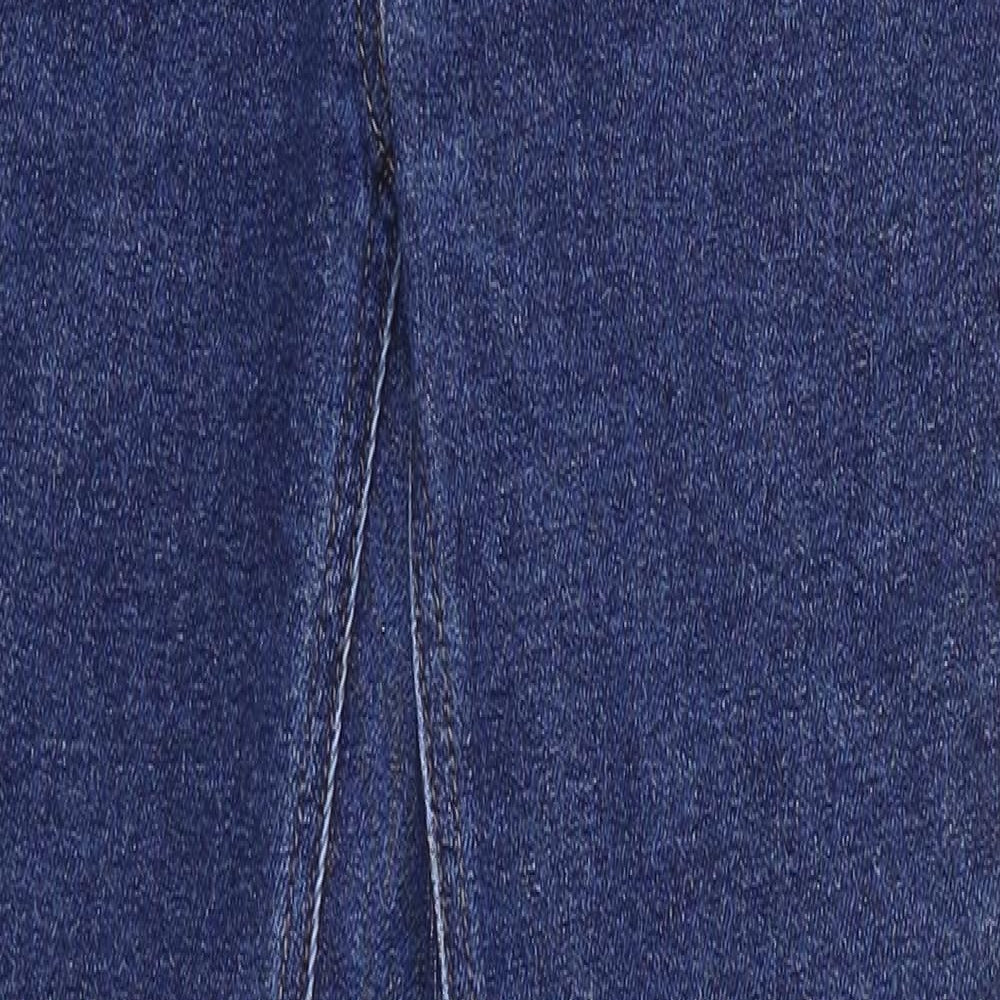 NEXT Womens Blue Cotton Skinny Jeans Size 8 Regular Zip
