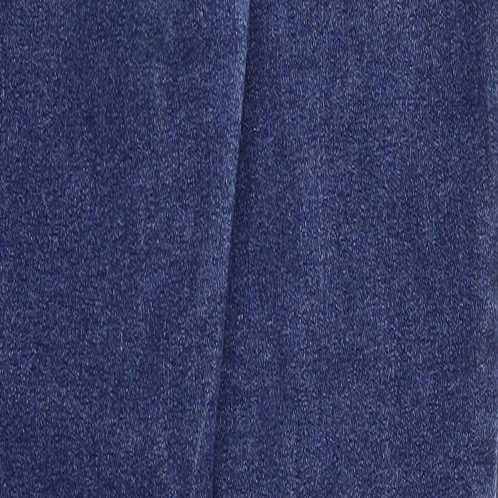 NEXT Womens Blue Cotton Skinny Jeans Size 8 Regular Zip