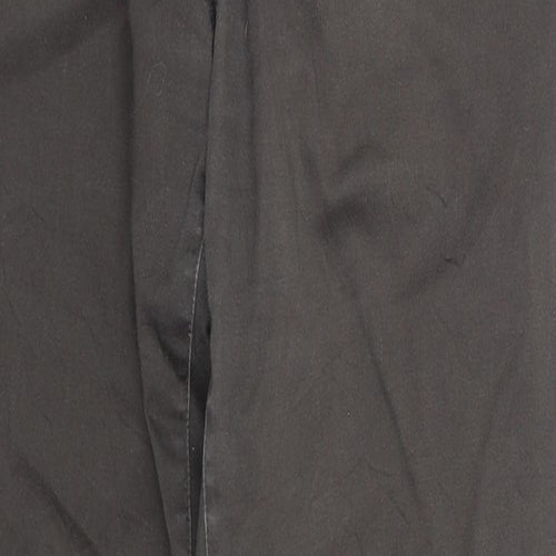 Broadway Womens Grey Cotton Trousers Size 10 Regular Zip