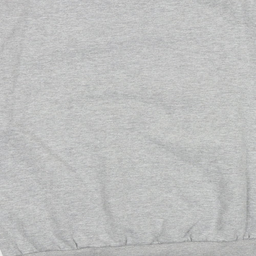 PARISIAN SIGNATURE Womens Grey Floral Cotton Pullover Sweatshirt Size 8 Pullover