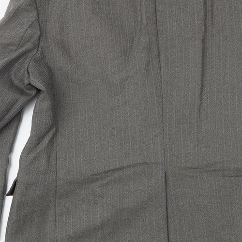 GREENWOODS Mens Grey Wool Jacket Suit Jacket Size 42 Regular