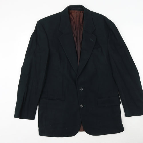 BHS Mens Green Wool Jacket Suit Jacket Size 38 Regular
