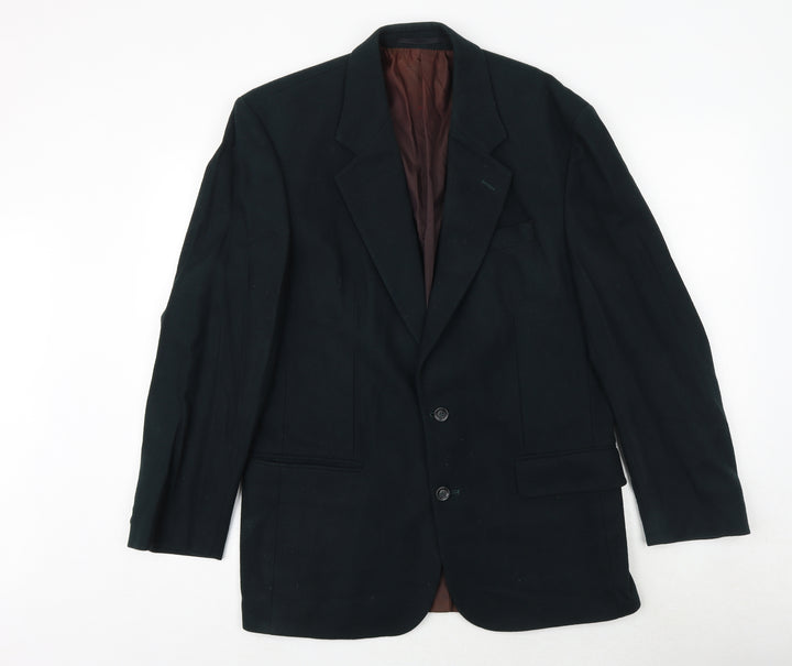 BHS Mens Green Wool Jacket Suit Jacket Size 38 Regular