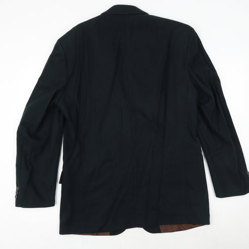 BHS Mens Green Wool Jacket Suit Jacket Size 38 Regular