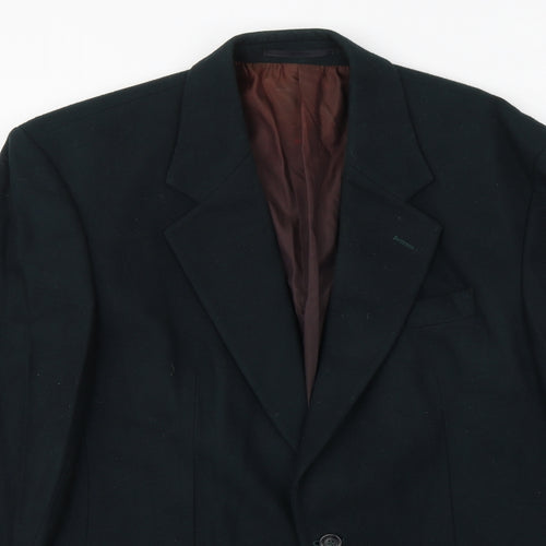 BHS Mens Green Wool Jacket Suit Jacket Size 38 Regular