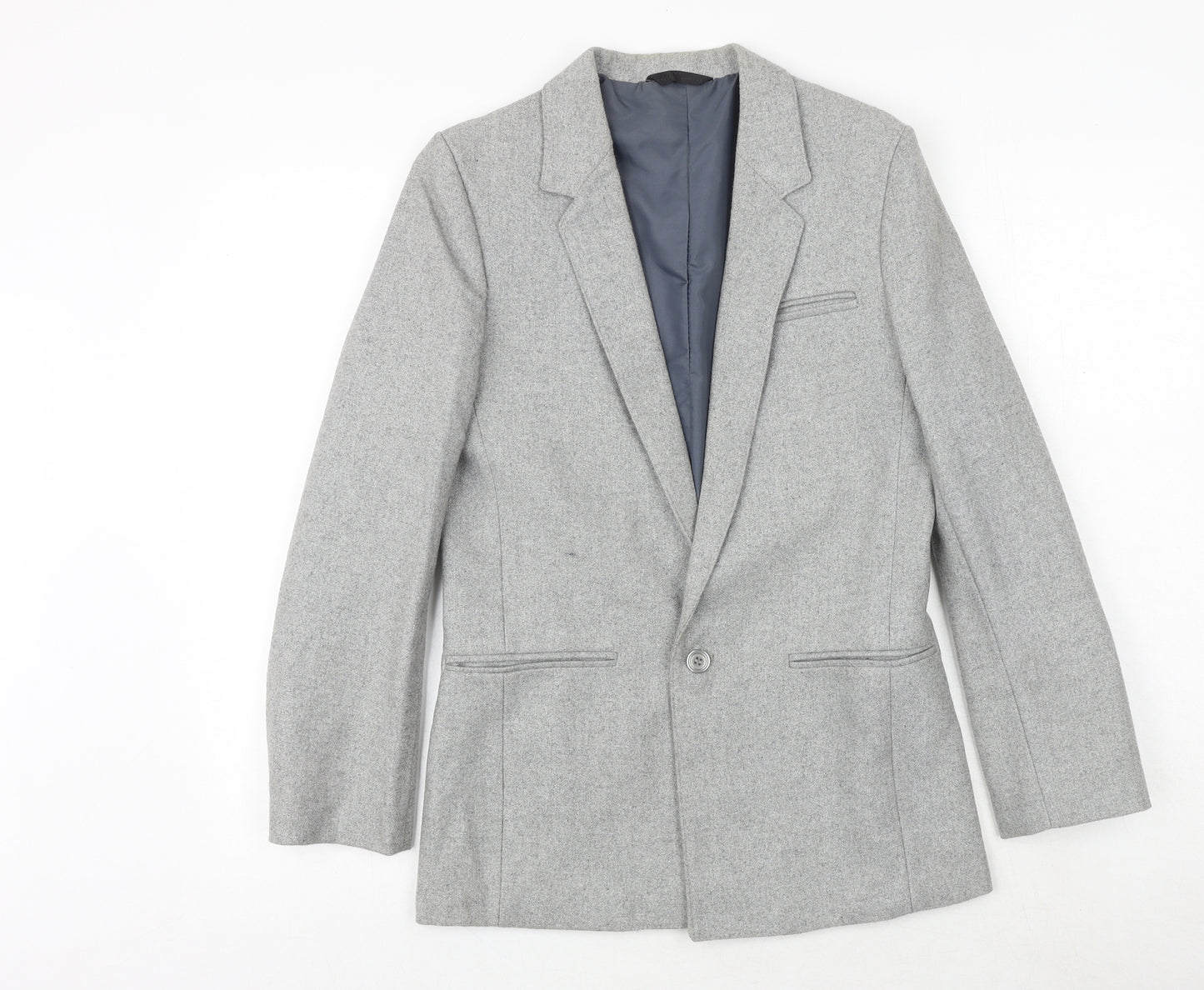 mister christopher Mens Grey Polyester Jacket Blazer Size 34 Regular