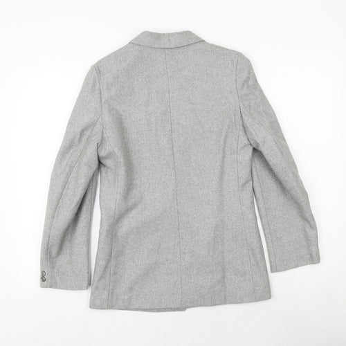 mister christopher Mens Grey Polyester Jacket Blazer Size 34 Regular