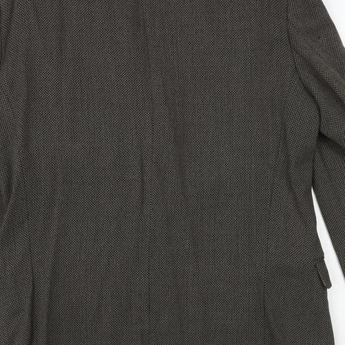 Marks and Spencer Mens Brown Wool Jacket Blazer Size 40 Regular